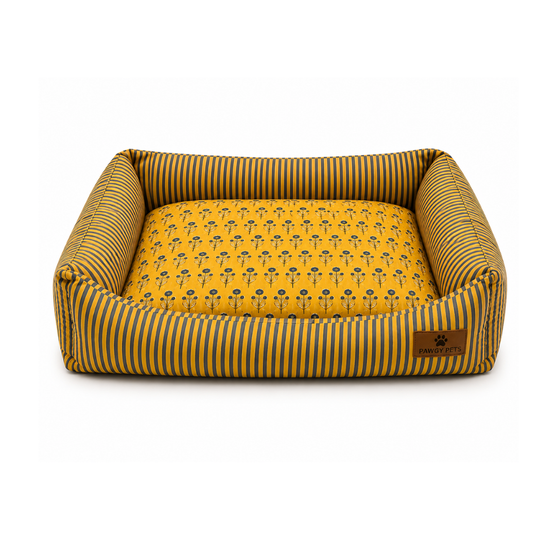 Bagru Bloom Bed | Dog Bed | Pawgy Pets