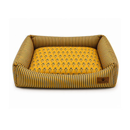 Bagru Bloom Bed | Dog Bed | Pawgy Pets