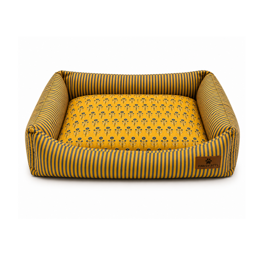 Bagru Bloom Bed | Dog Bed | Pawgy Pets