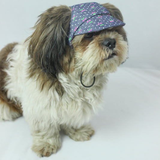 Pawgy Pets Dog Cap: Denim Cherry for Dog & Cats