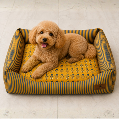 Bagru Bloom Bed | Dog Bed | Pawgy Pets