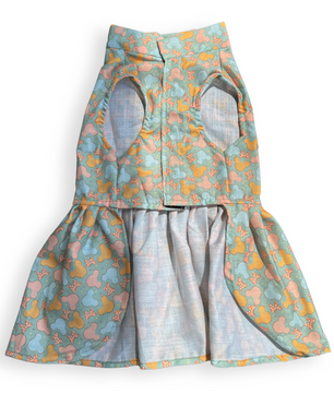 Pawgy Pets Mickey Overloaded Dress Pastel Green for Dogs