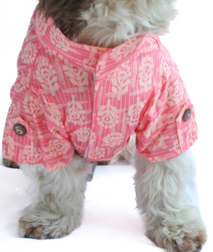 Pawgy Pets Block Print Kurta Peach for Dogs