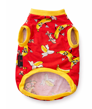 Pawgy Pets Banana T-shirt Red for Dogs