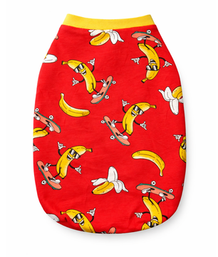 Pawgy Pets Banana T-shirt Red for Dogs