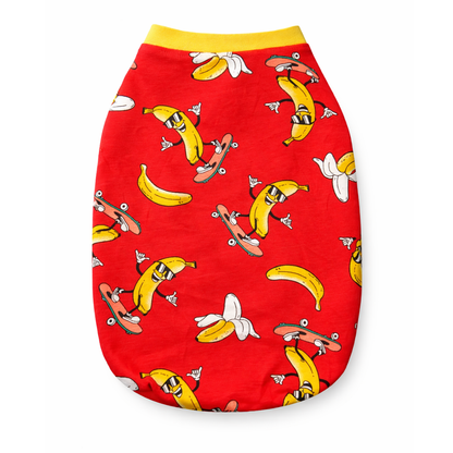 Banana T-shirt | Red | For Cats | Pawgy Pets (Copy)
