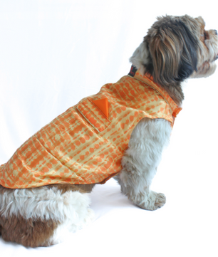 Pawgy Pets Tie & Dye kurta Yellow Orange for Dogs