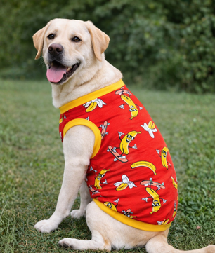 Pawgy Pets Banana T-shirt Red for Dogs