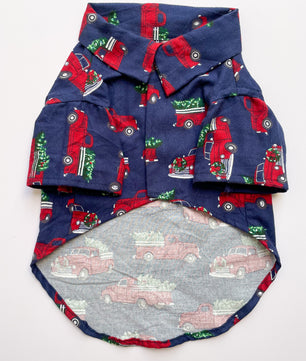 Pawgy Pets Warm winter Shirt: Blue Cars for Dogs & Cats