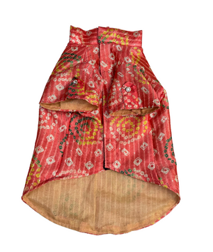 Pawgy Pets Silk Kurta: Peach for Dogs
