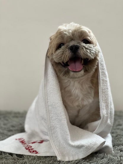 Pet Towel: White