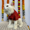 Red Occasion Wear Shirt | For Cats | Pawgy Pets