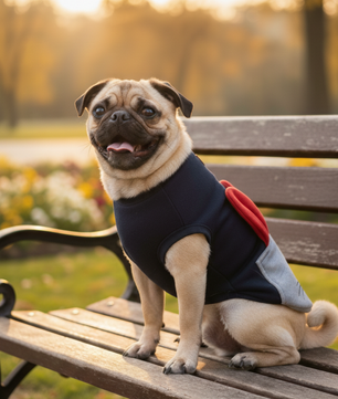 Pawgy Pets Bunny Ears Pet Sweatshirt- Navy