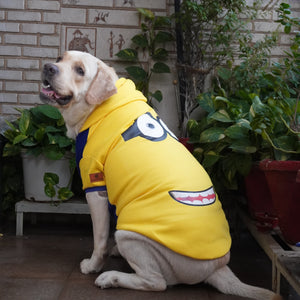 Yellow Minion Hoodie Sweatshirt | For Dogs & Cats | Pawgy Pets