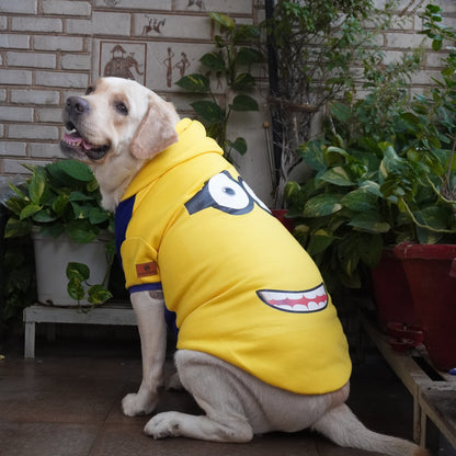 Yellow Minion Hoodie Sweatshirt | For Dogs & Cats | Pawgy Pets