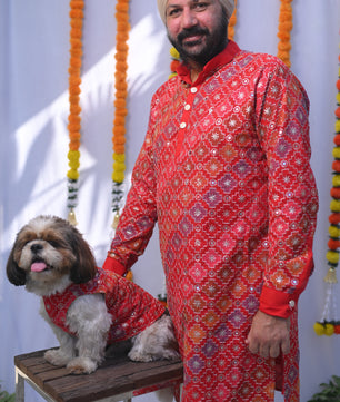 Mehfil Kurta for Men + Doggo Kurta