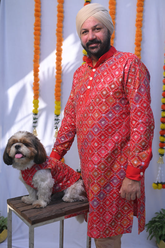 Mehfil Kurta for Men + Doggo Kurta