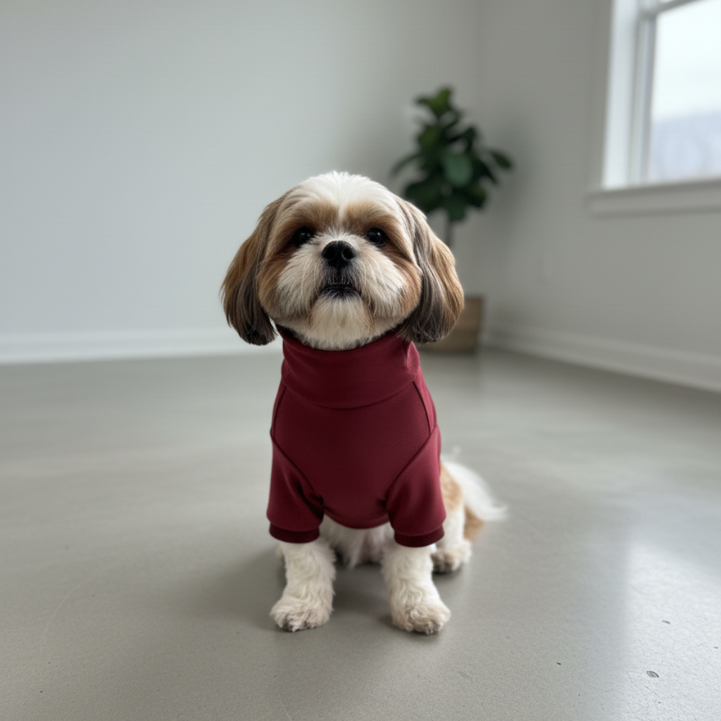 Pawgy Pets Super Soft Maroon High Neck
