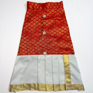 South Indian Traditional Kurta-Mundu Red for Dogs