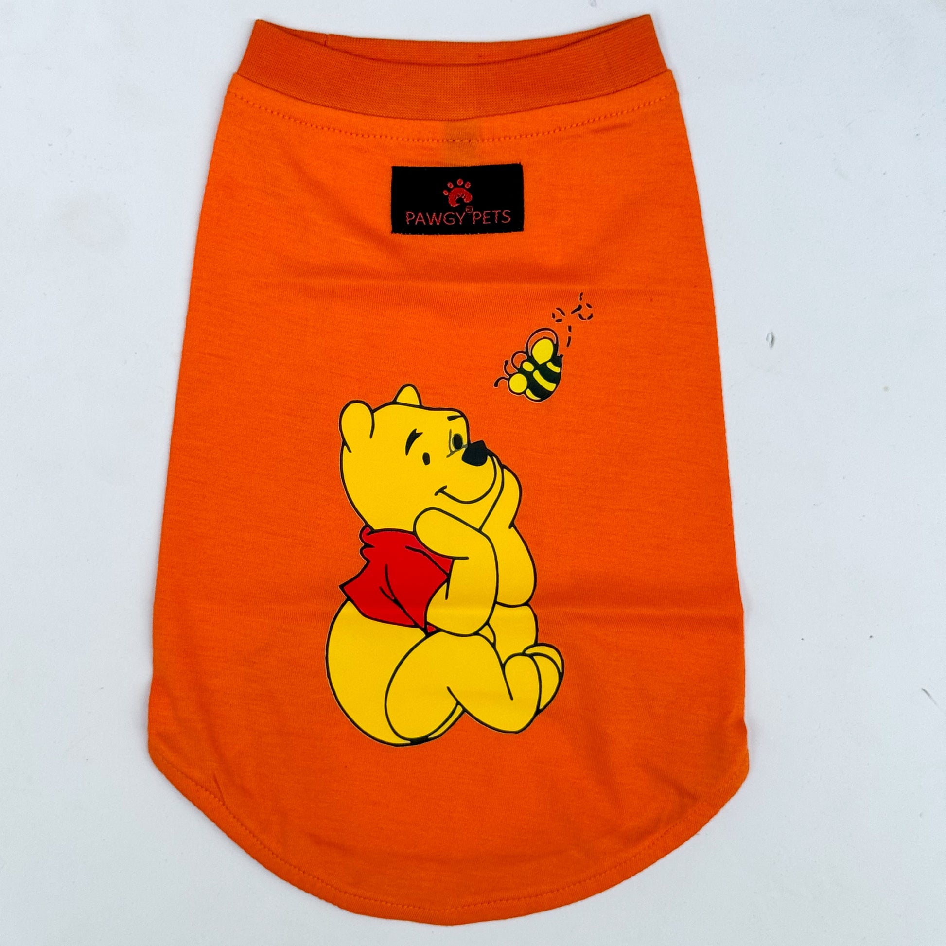 Pawgy Pets T-shirt Winne the Pooh Orange for Dogs & Cats