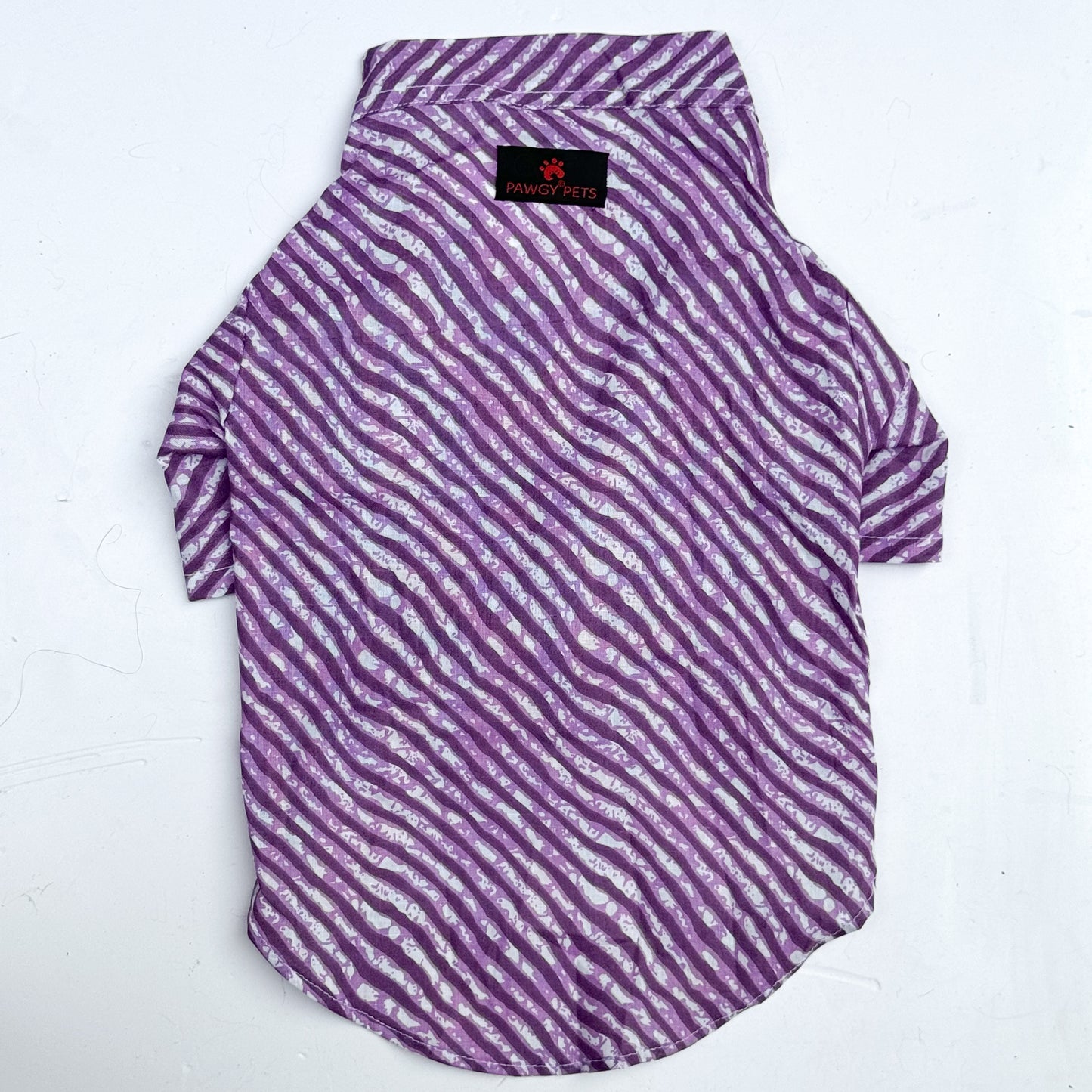 Purple Lehriya Kurta | For Cats | Pawgy Pets