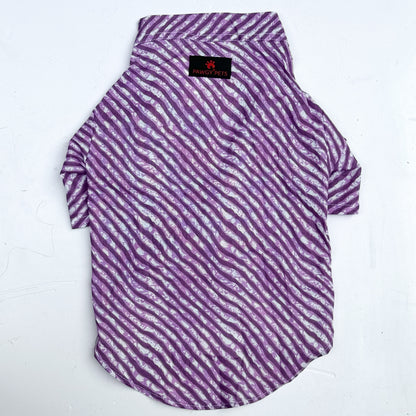 Purple Lehriya Kurta | For Cats | Pawgy Pets