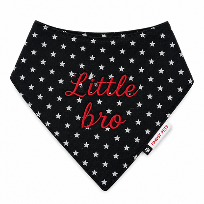 Black Star Denim Bandana | Personalised for Dogs | Pawgy Pets