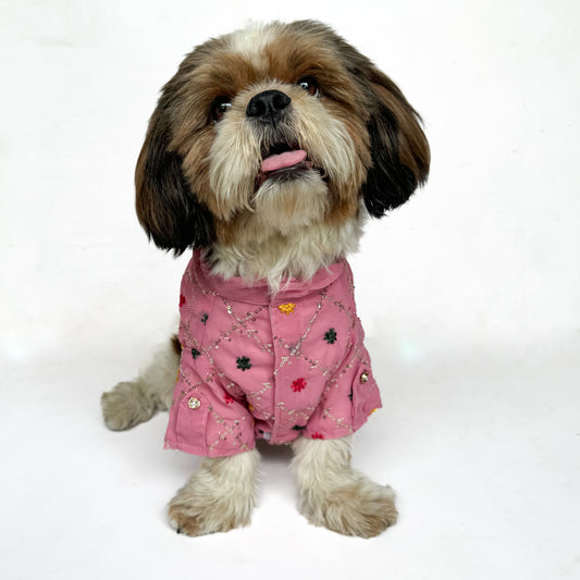 Pawgy Pets Festive Shirt Pink (New) for Dogs