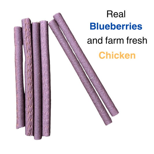 Yummylicious Soft & Chewy Blueberry with Real Chicken Sticks - 70g