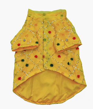 Pawgy Pets Festive Shirt Yellow for Dogs