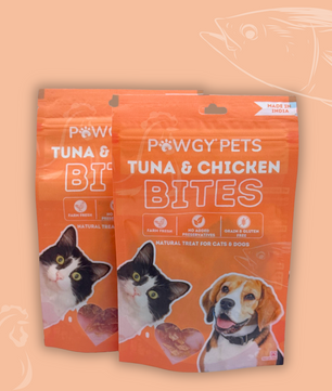 Pawgy Pets Chicken & Tuna Treat for Cats and Dogs- 50g