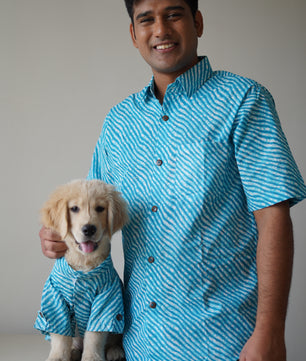 Men’s Shirt (Lehriya Blue)