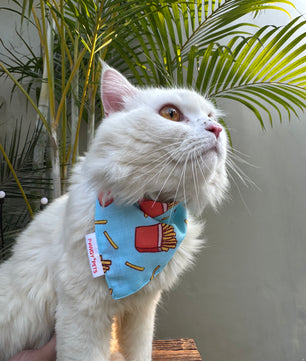 Pawgy Pets Casual Bandana: Fries for Cats and Dogs