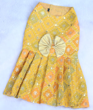 Pawgy Pets Festive Dress Patola for Dogs