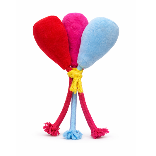 Pawgy Pets Balloon Doggo Plush + Rope Toy