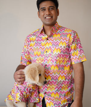 Men’s Shirt (Zig-Zag Pink)