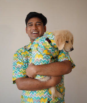 Men’s Shirt (Zig-Zag Green)