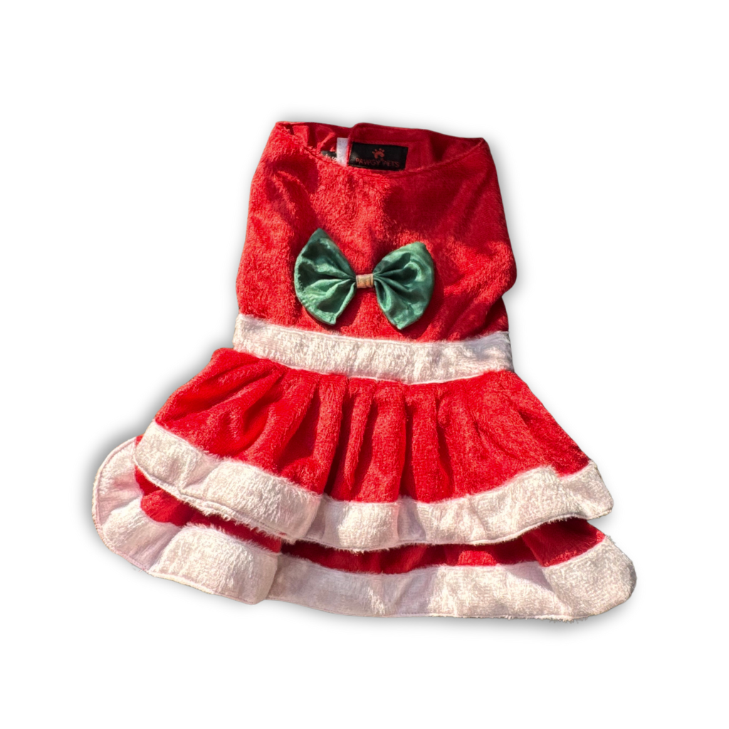 Pawgy Pets Christmas Dress for Cats