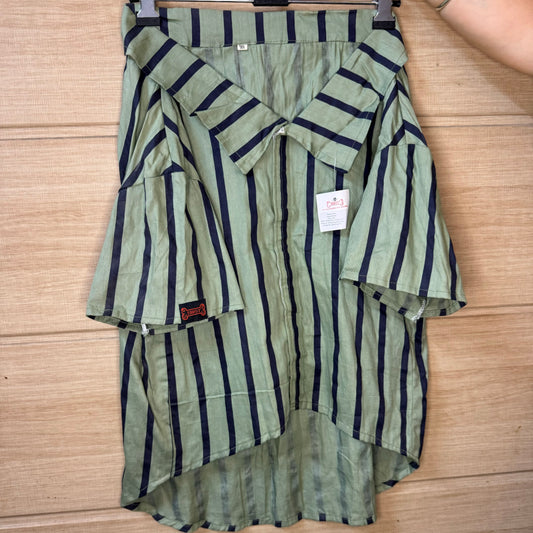 Green stripe shirt