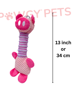 Pawgy Pets Long Neck Piggy Dog Plush Toy