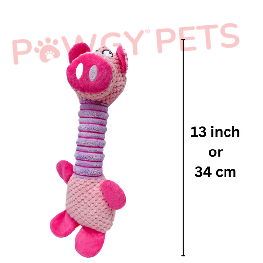 Pawgy Pets Long Neck Piggy Dog Plush Toy