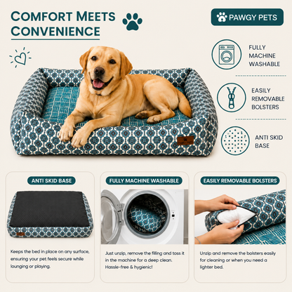 Mughal Garden Bed | Dog Bed | Pawgy Pets