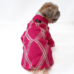 Pawgy Pets Festive Shirt Hot Pink Gota for Dogs