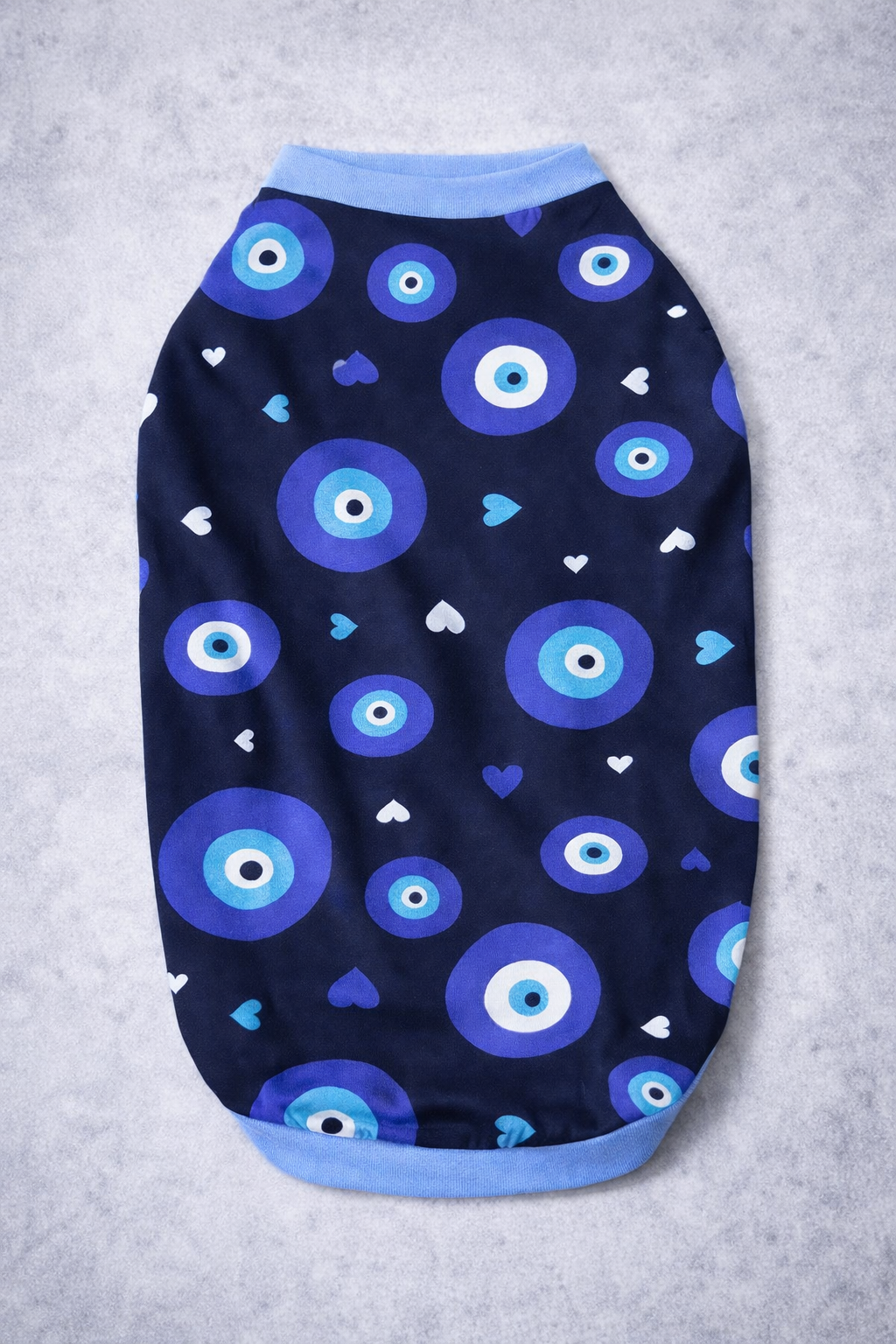 Evil Eye T-shirt | Navy Blue | For Cats | Pawgy Pets