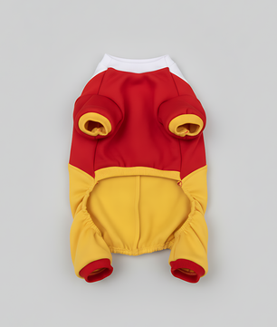 Pawgy Pets Fries Dungaree Pet Sweatshirt - Red