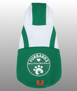 Pawgy Pets Furbarks Hoodie Pet Sweatshirt - Green