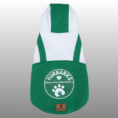 Green Furbarks Hoodie Sweatshirt | For Dogs & Cats | Pawgy Pets
