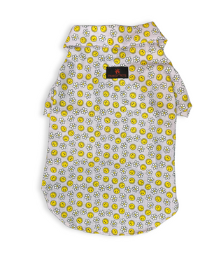 Pawgy Pets Smiley o clock shirt lavender  for Dogs