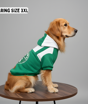 Pawgy Pets Furbarks Hoodie Pet Sweatshirt - Green