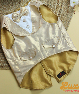 Luxe by Pawgy Pets Golden Tuxedo
